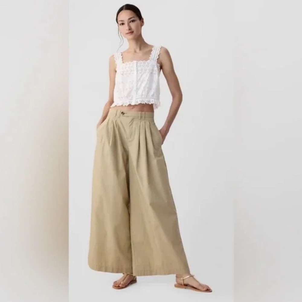 NWT! Gap × DÔEN High Rise Khaki Trousers